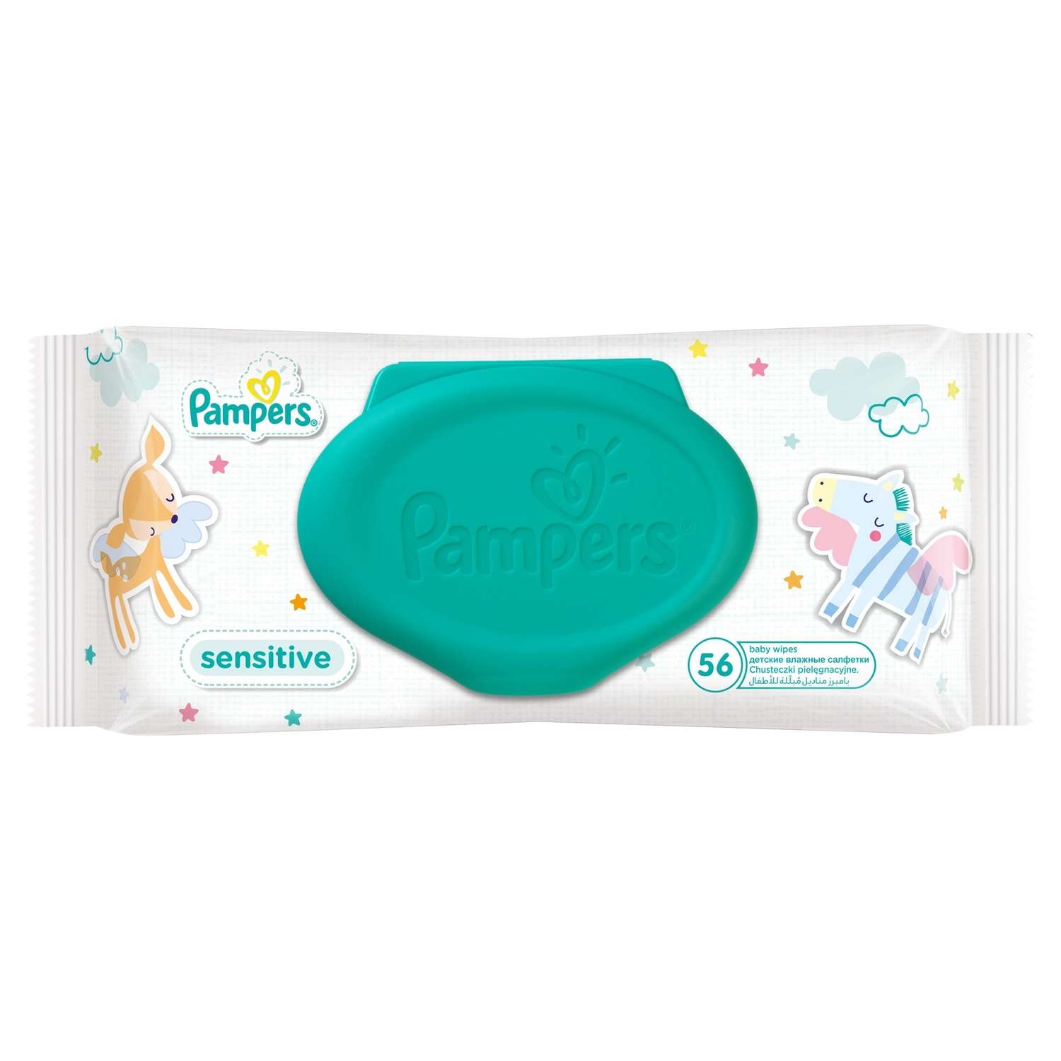 влажные Салфетки Pampers Sensitive Сменный блок 56 шт. в ассортименте - фото 2