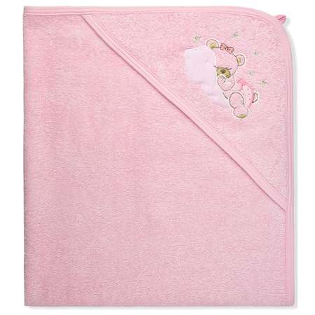 Пеленка-полотенце LEO розовый размер 95*95