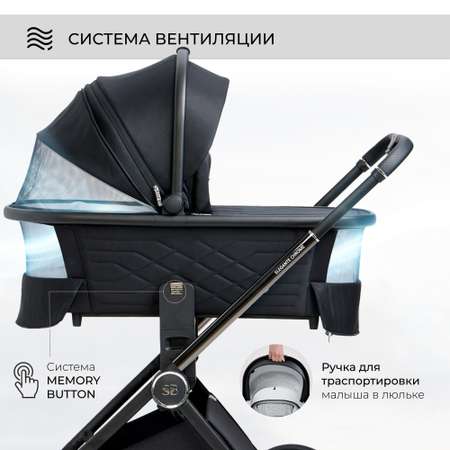 Коляска 2в1 Sweet Baby Elegante Chrome Black