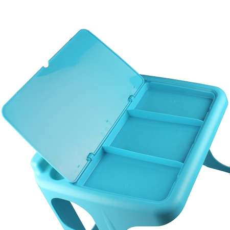 Стол-парта Пластишка с картинкой Голубой