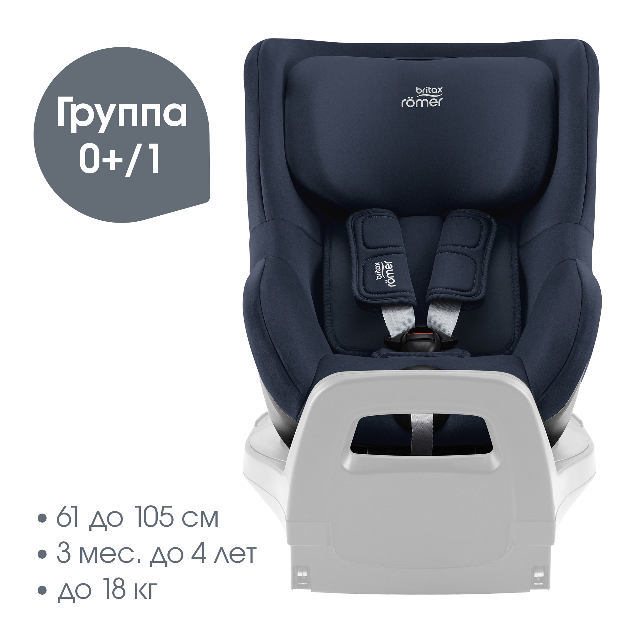 Детское автокресло Britax Roemer Dualfix 5Z Night Blue - фото 2