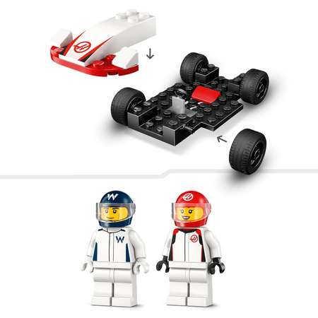 Конструктор LEGO Гоночные автомобили Формулы-1 Williams Racing и Haas F1 60464