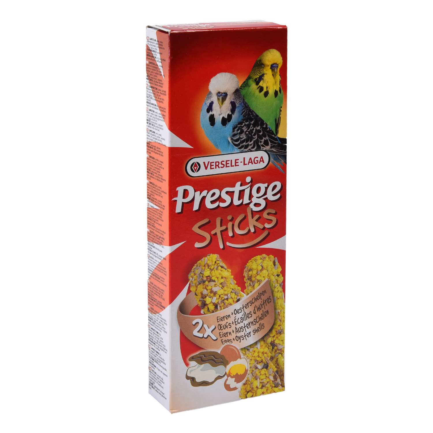 Лакомство для волнистых попугаев Versele-Laga Prestige Палочки с яйцом и ракушечником 30г 2шт - фото 1