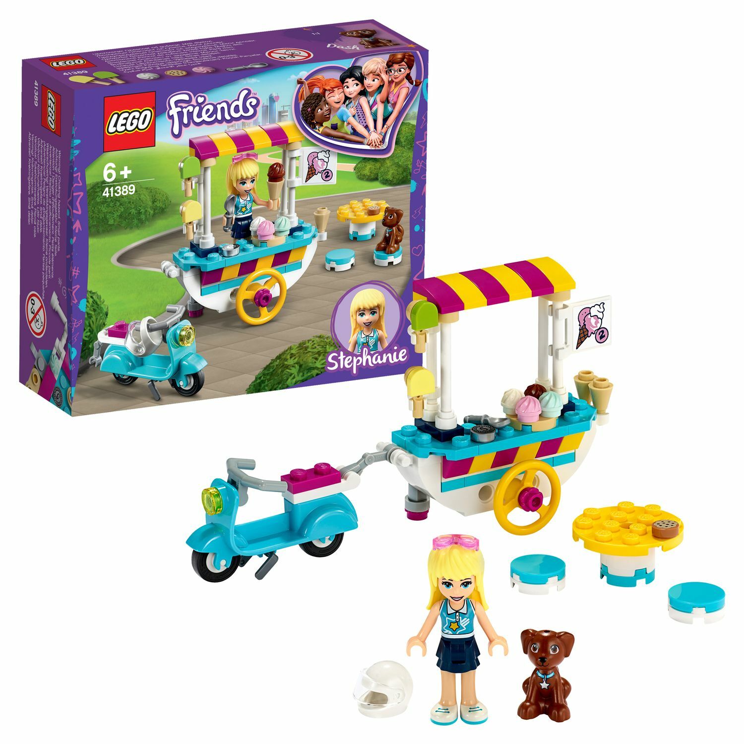 Конструктор LEGO Friends Тележка с мороженым 41389 - фото 1