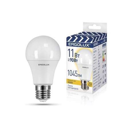 Лампочка Ergolux ЛОН LED-A60-11W-E27-3K ЛОН