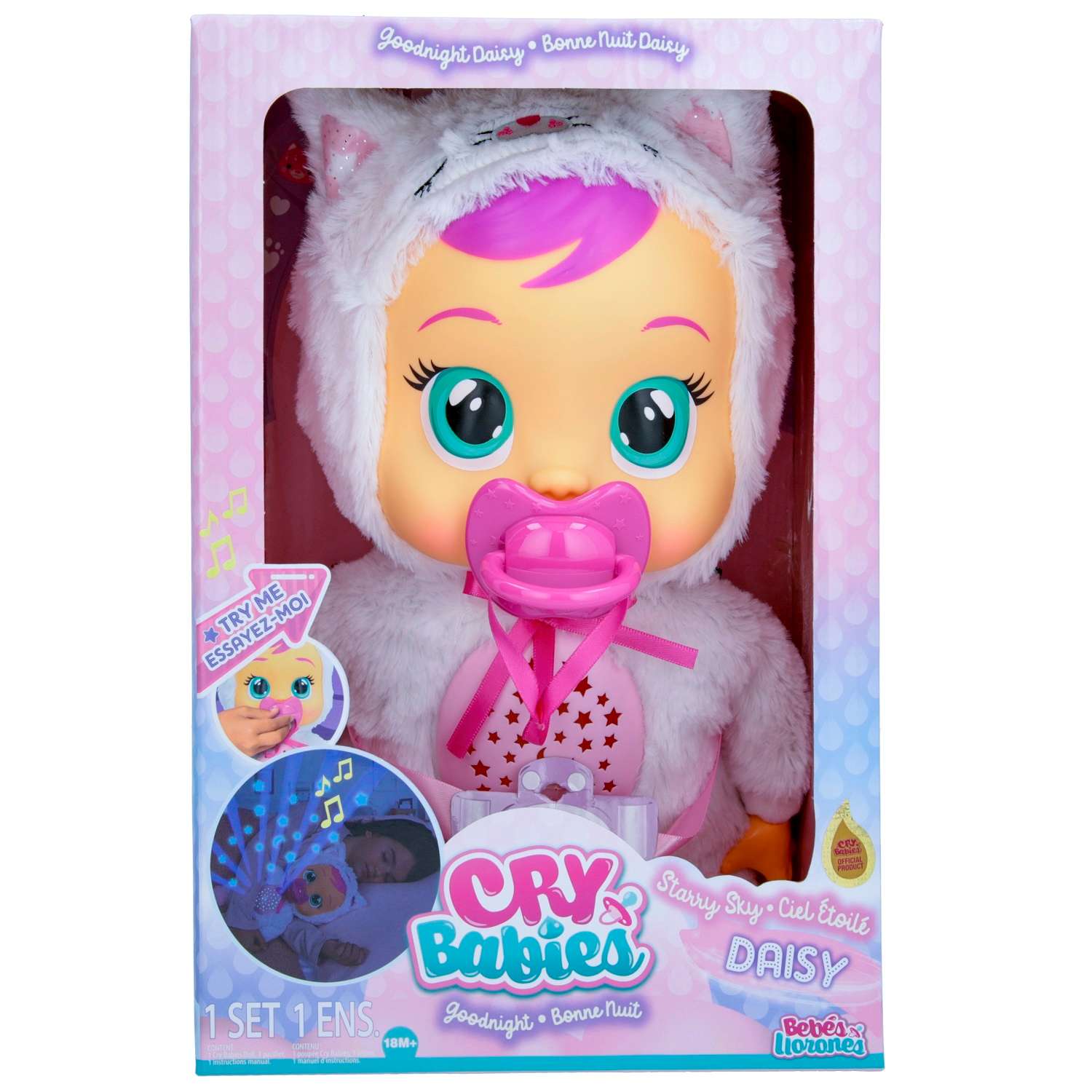 Игрушка Cry Babies Кукла Спокойной ночи Дейзи! Звездное небо интерактивная 40958 40958 - фото 1