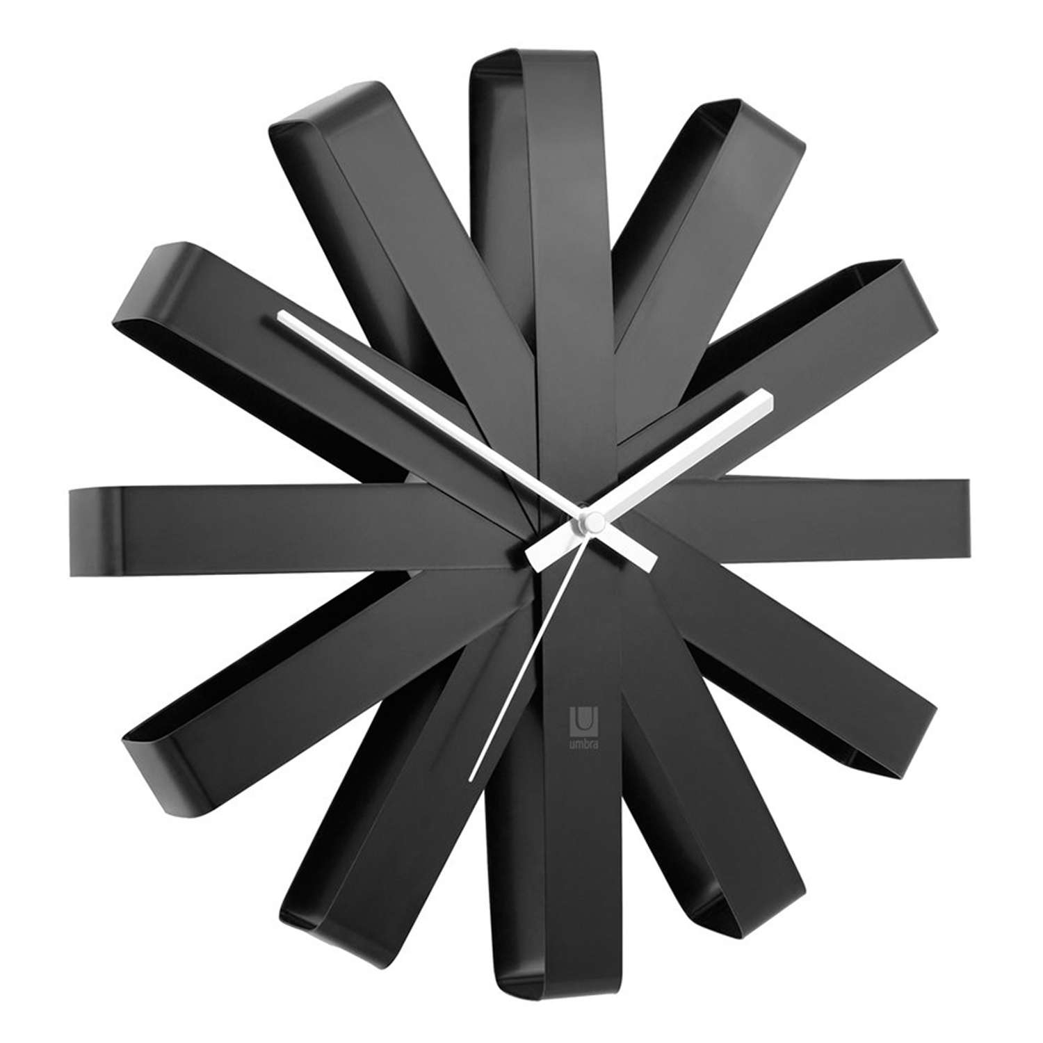 Часы настенные Umbra Ribbon чёрныe - фото 1