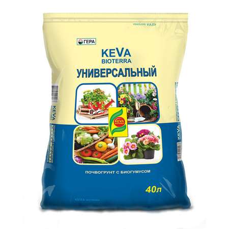 Почвогрунт Гера Keva Bioterra универсальный 40л