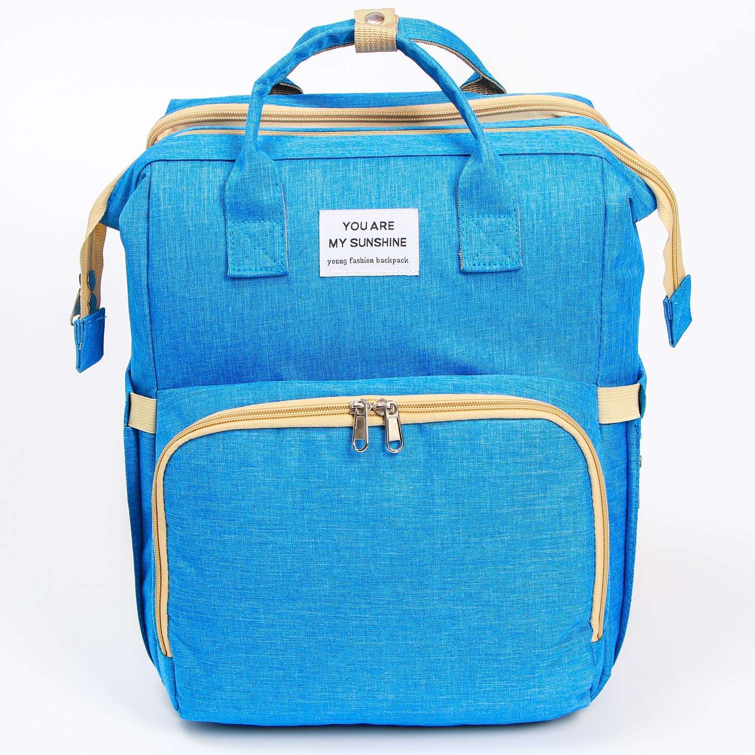 Сумка-рюкзак Sima-Land с пеленальным ковриком цвет голубой - фото 7