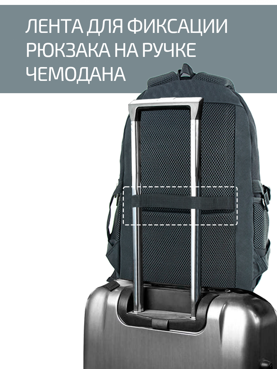 Рюкзак школьный Evoline Серый зеленый EVO-332-41 - фото 10