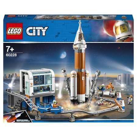 Конструктор LEGO City Space Port Ракета для запуска в далекий космос и пульт управления запуском 60228