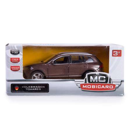 Машина Mobicaro 1:32 Volkswagen Touareg Коричневая