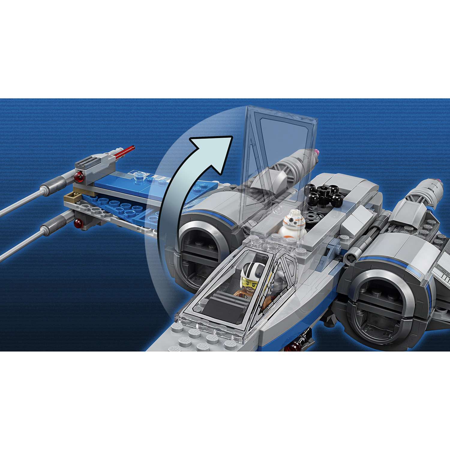 Конструктор LEGO Star Wars TM Истребитель Сопротивления типа Икс (75149) - фото 9