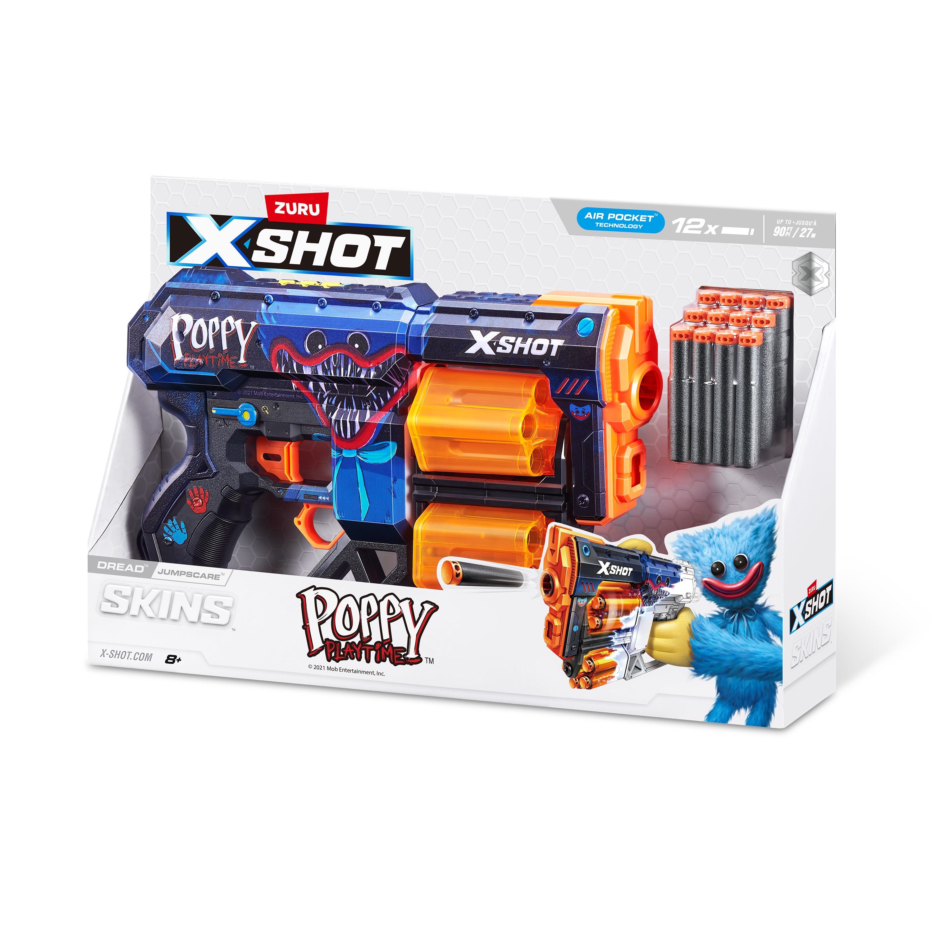 Бластер Zuru XSHOT  Skins Dread Poppy Playtime в ассортименте - фото 11