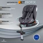 Автокресло детское JOVOLA Jet Isofix для новорожденных 0-36 кг группа 0+1+2+3 с упором в пол серый