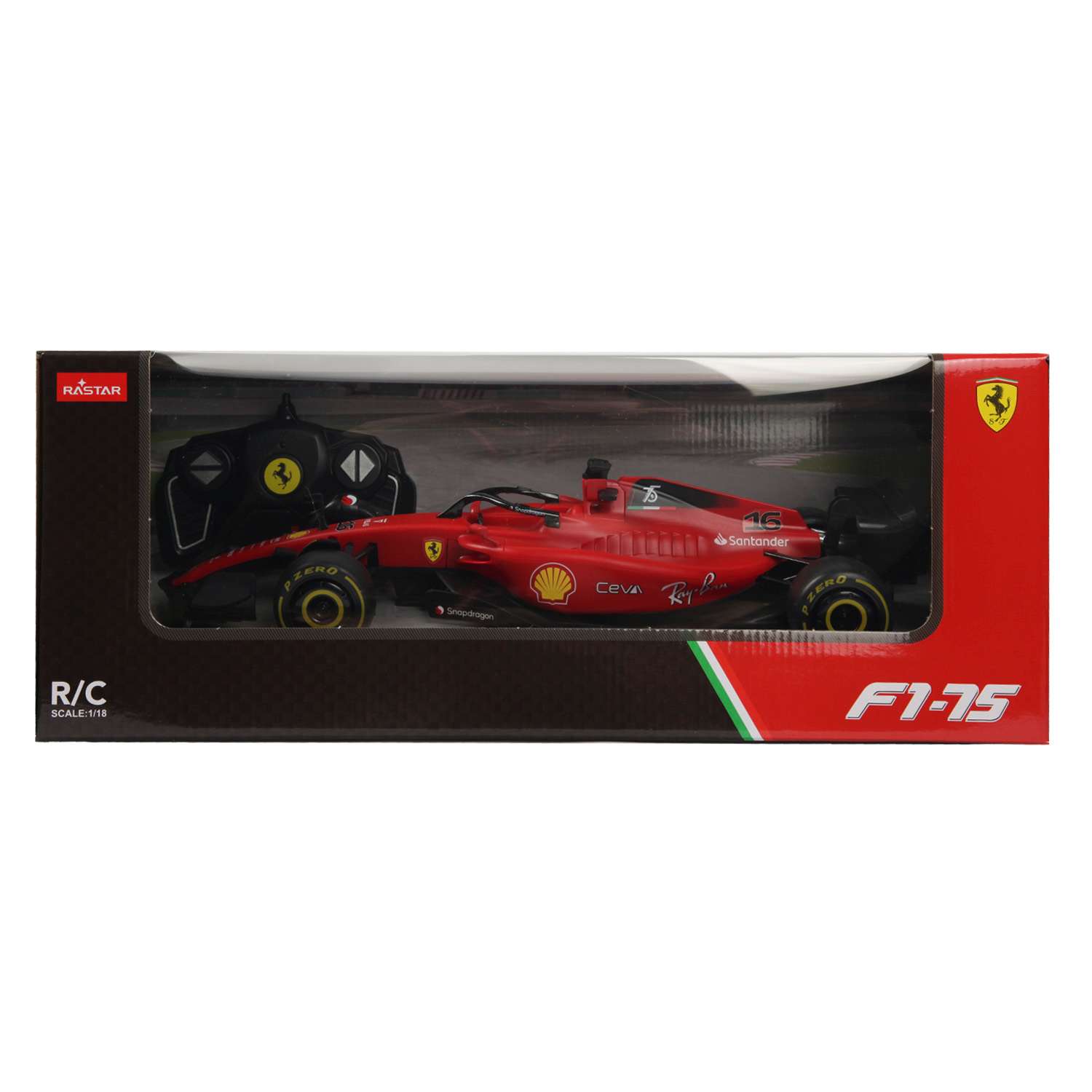 Машина Rastar РУ 1:18 Ferrari F1 75 Красная 93400 - фото 3