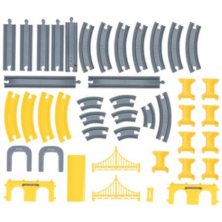 Железная дорога Givito Строительная площадка 92 предмета на батарейках со звуком