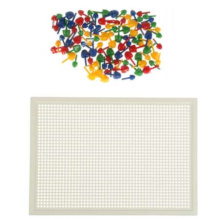 Мозаика пластиковая Умные Игры Барбоскины 100 фишек 4 цвета