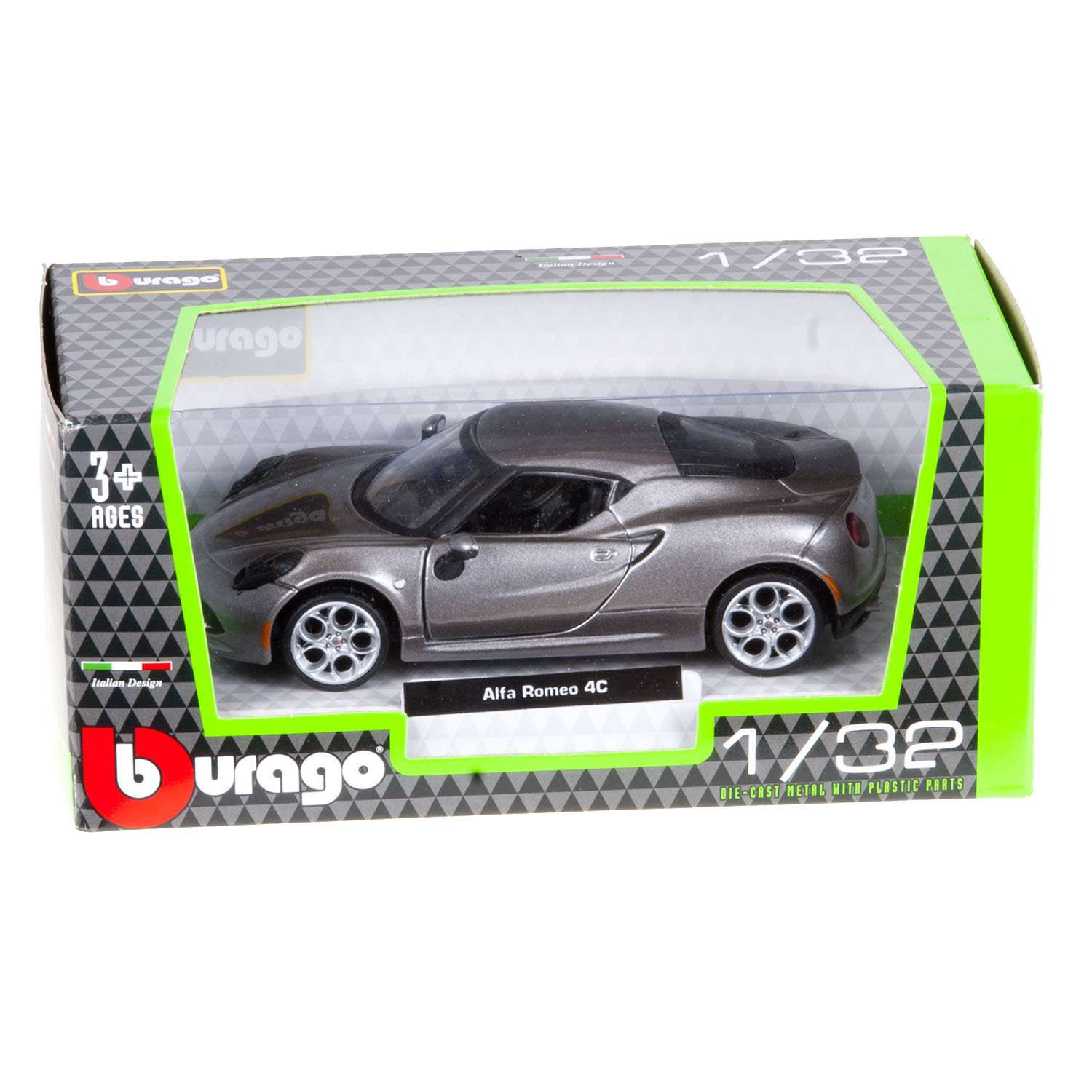 Машинка BBurago 1:32 Alfa Romeo 4C 18-43000(11) 18-43000(11) - фото 7