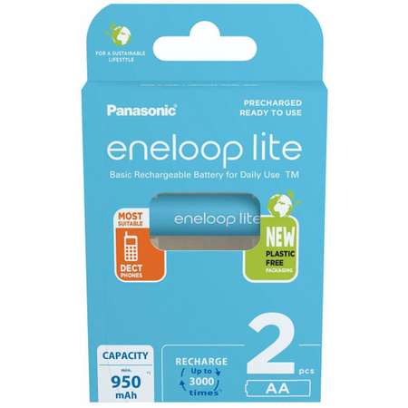 Aккумуляторы Panasonic eneloop Lite AA 950mAh 2шт BK-3LCCE/2BE