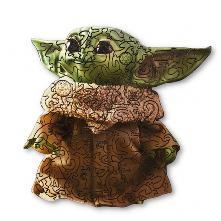 Деревянный пазл UNI ELEMENTS фигурный Yoda Grogu