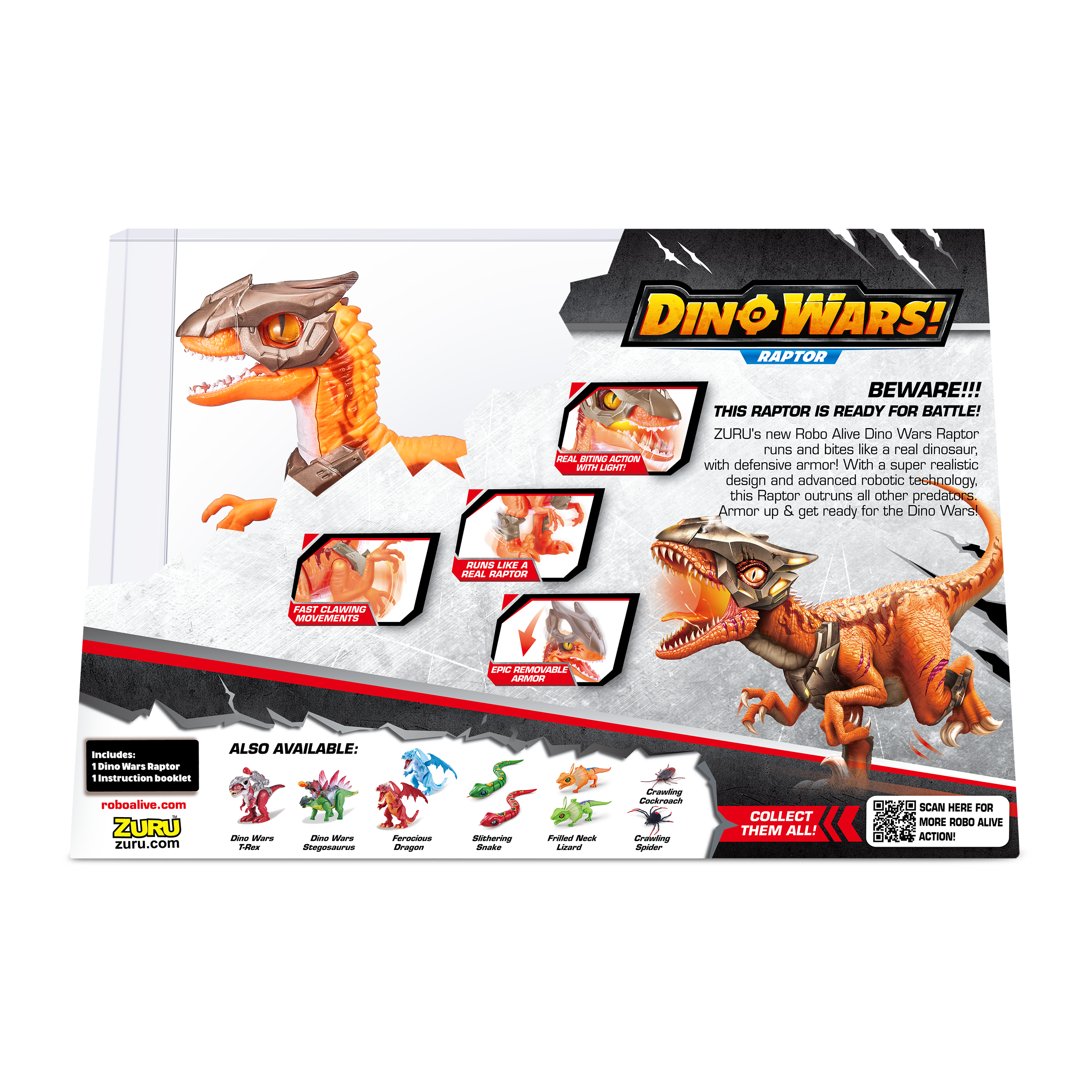 Игрушка ROBO ALIVE Zuru Raptor 7132 - фото 11