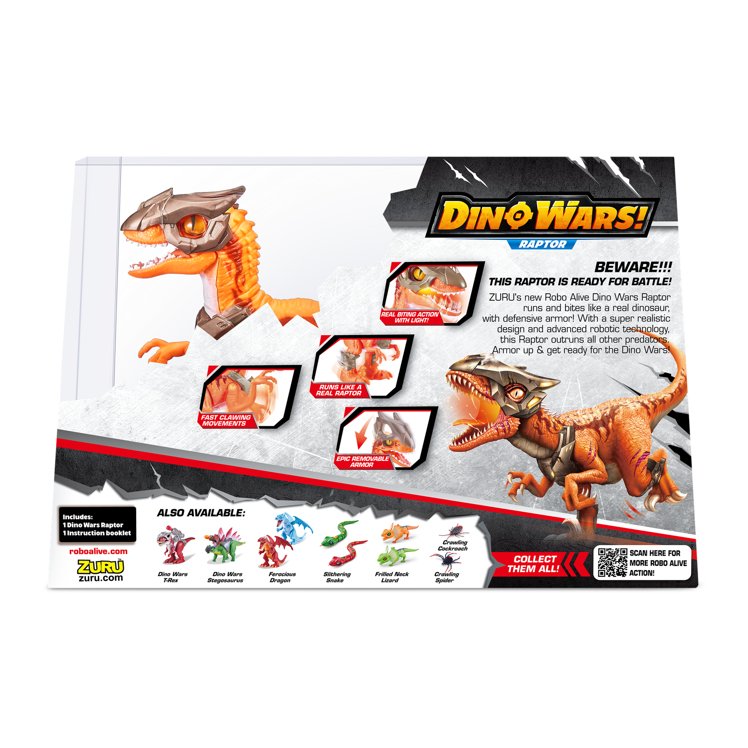 Игрушка ROBO ALIVE Zuru Raptor 7132 - фото 11