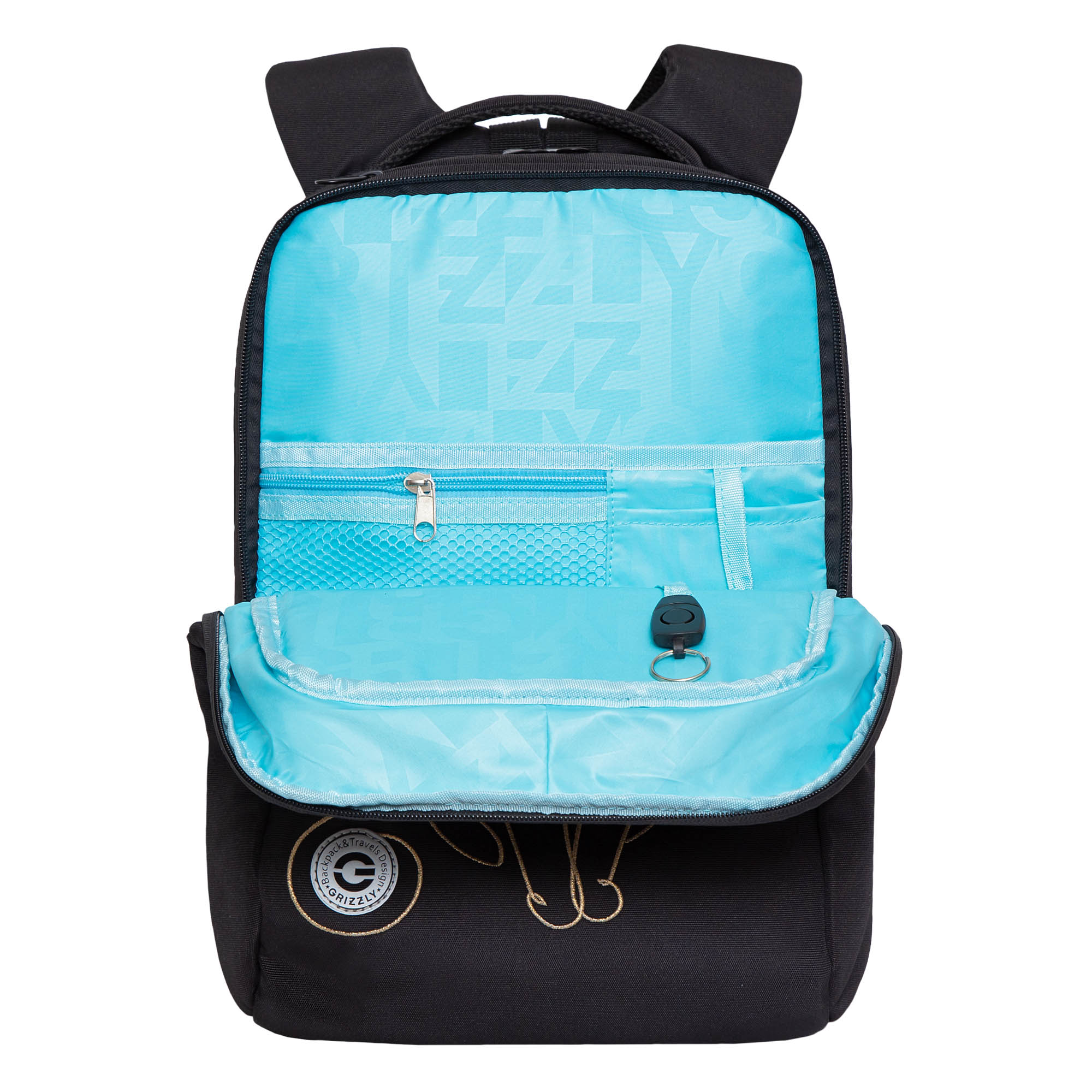 Рюкзак школьный Grizzly Черный RG-366-2/1 - фото 4
