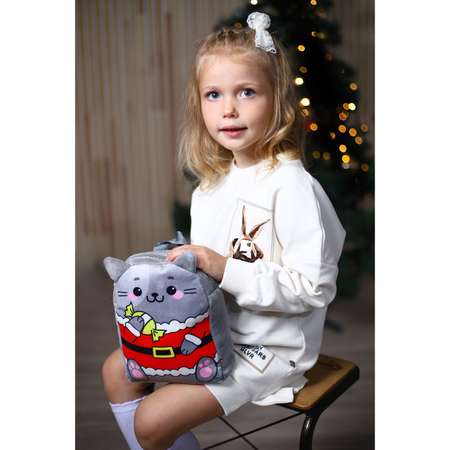 Рюкзак Milo Toys детский «Новогодний котик» 22х17 см