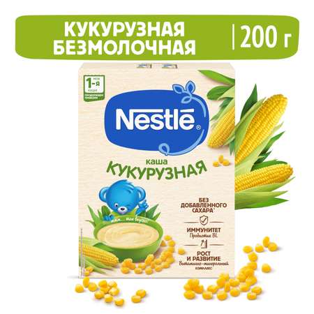 Каша Nestle безмолочная кукурузная 200 г с 5 месяцев