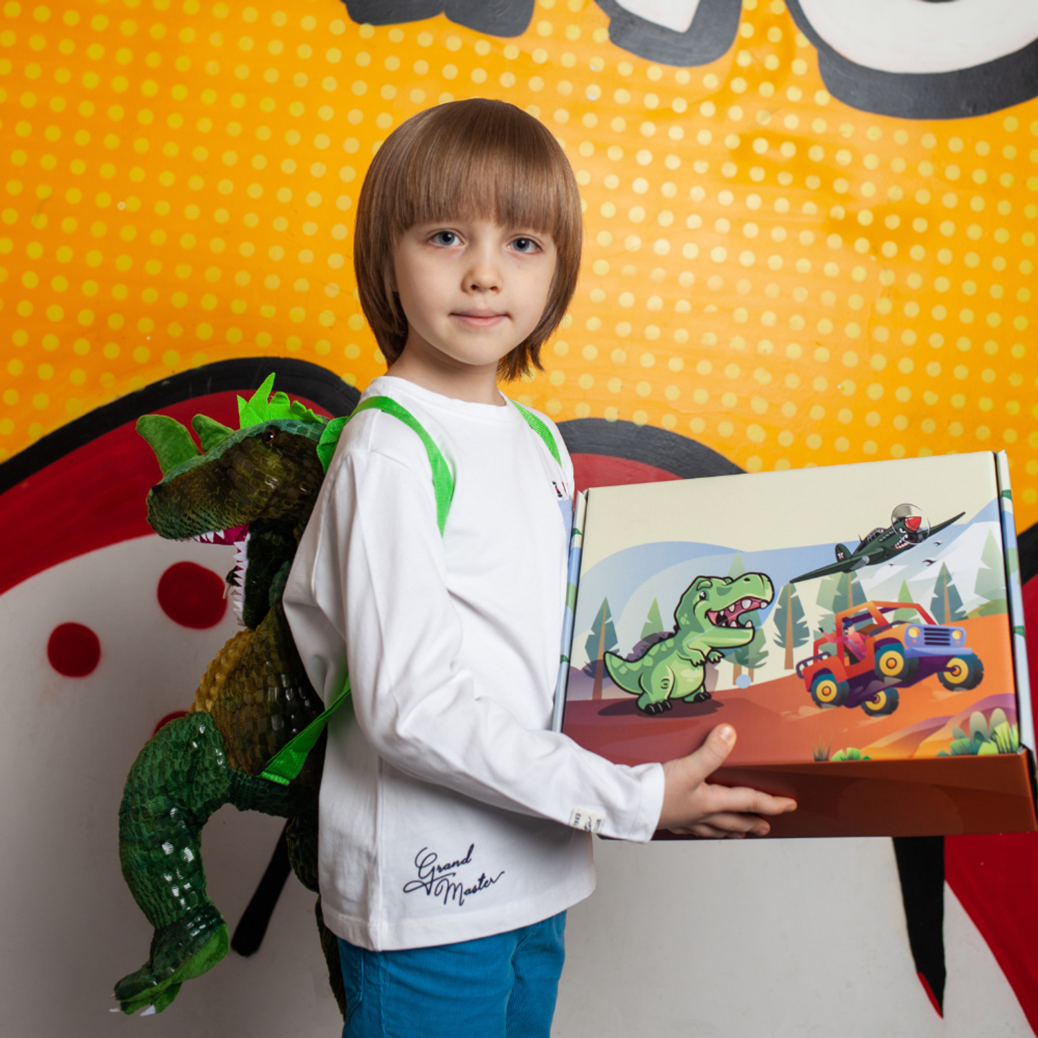 Подарочный игровой набор NRAVIZA Детям Динозавр для мальчиков 6 предметов - фото 22
