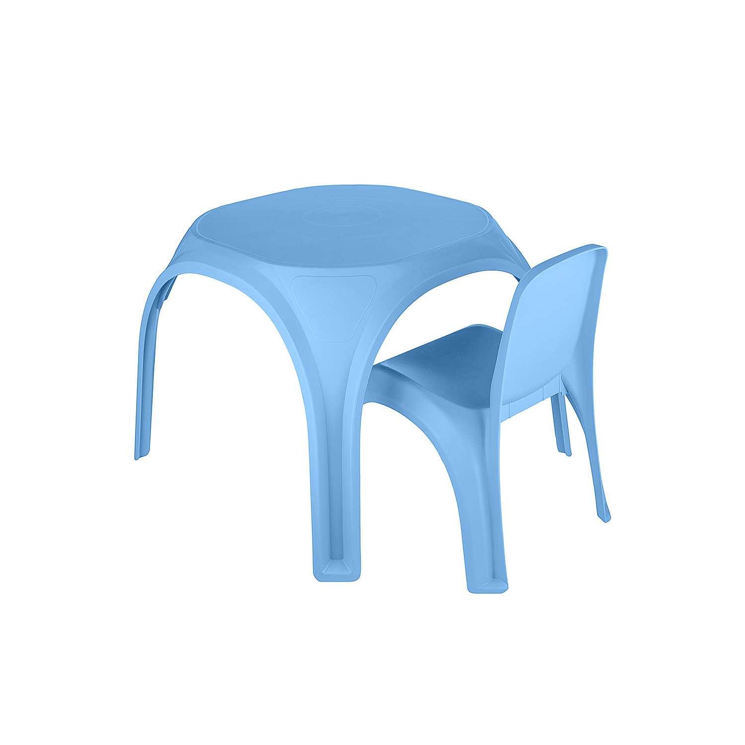 Комплект стол + стул KETT-UP ОСЬМИНОЖКА пластиковый голубой - фото 2