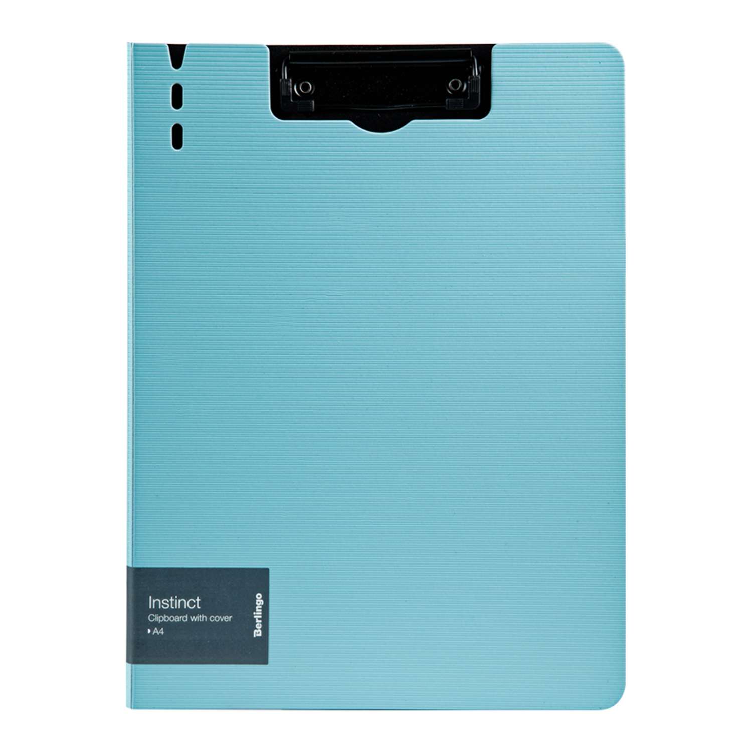 Папка-планшет с зажимом Berlingo Instinct А4 пластик аквамарин/черный - фото 1