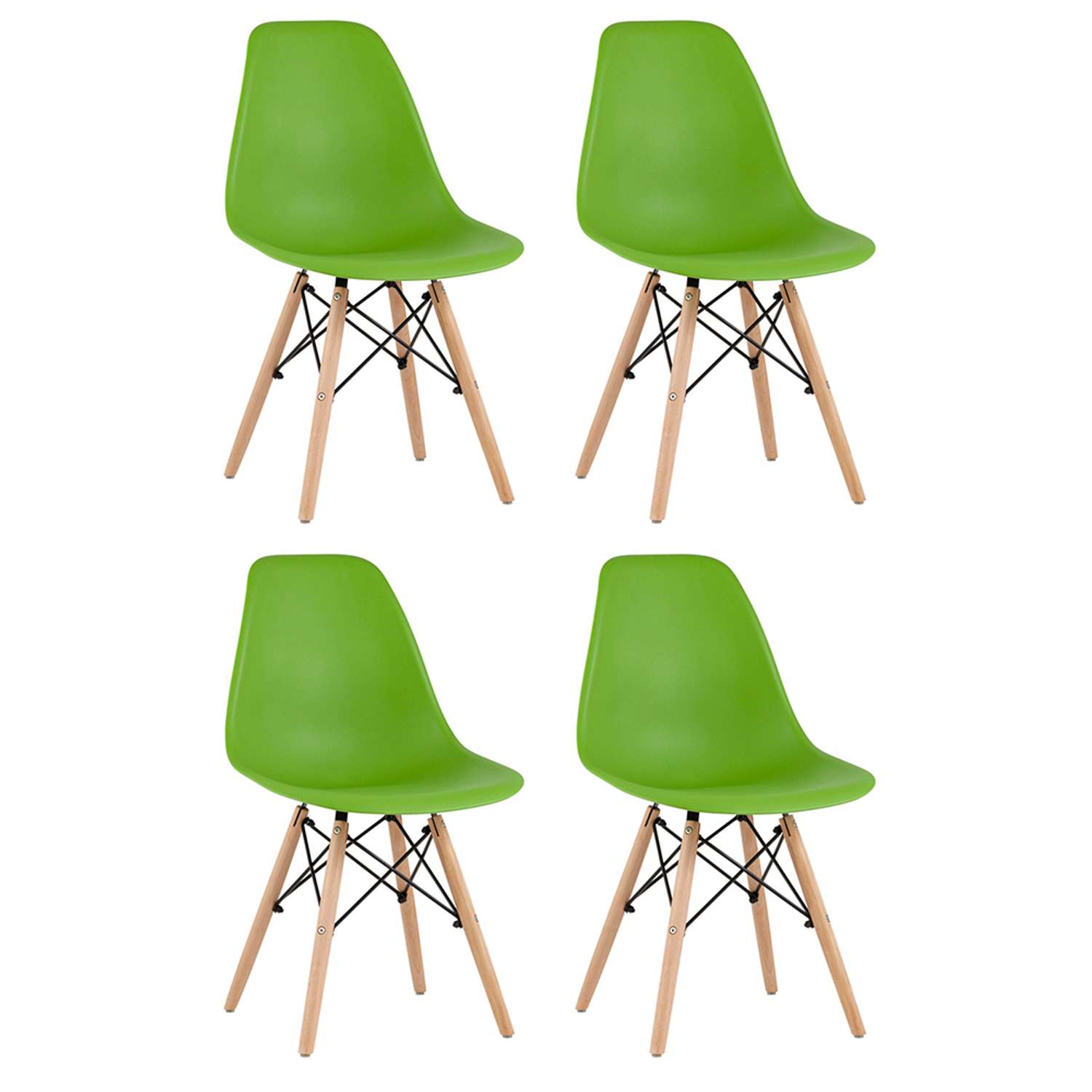 Комплект стульев Stool Group DSW Style зеленый - фото 2