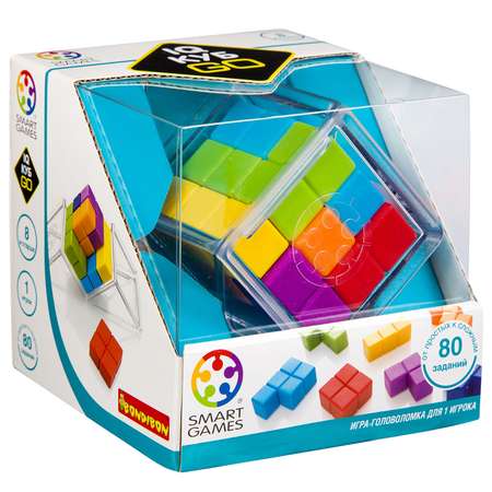 Настольная логическая игра BONDIBON Smart Games головоломка IQ Куб GO