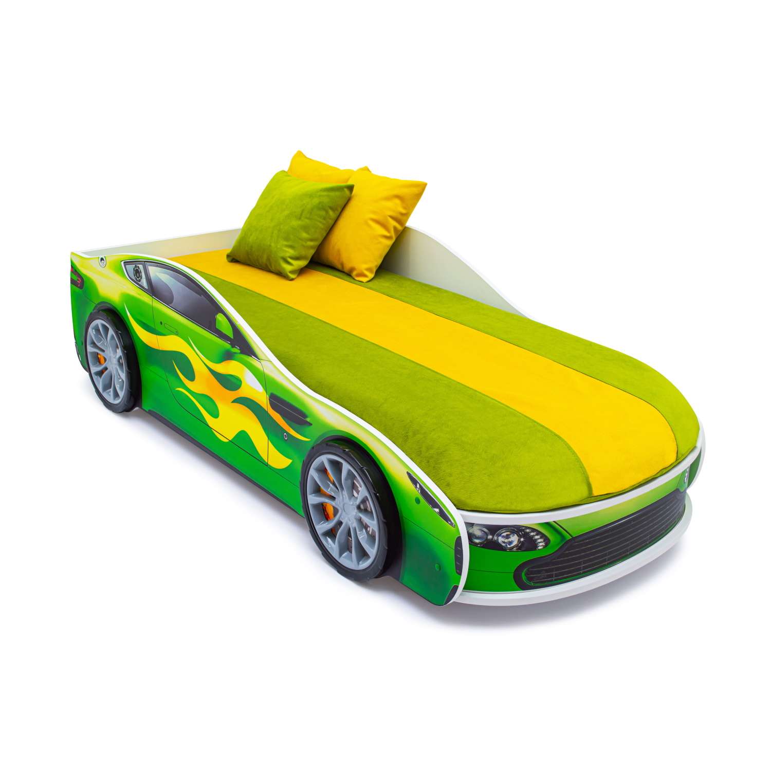 Кровать-машина Бельмарко Бондмобиль Зеленый - фото 9