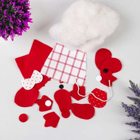 Набор для рукоделия Школа Талантов подвесная игрушка из ткани Сова с красным брюшком Школа Талантов