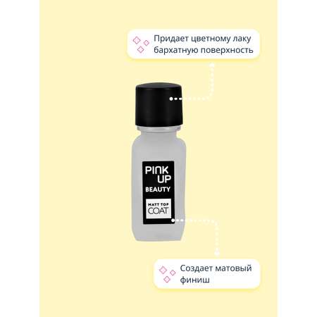 Верхнее покрытие для ногтей Pink Up Matt top coat 11 мл