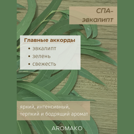 Масло для увлажнителей AromaKo СПА-эвкалипт 5 мл