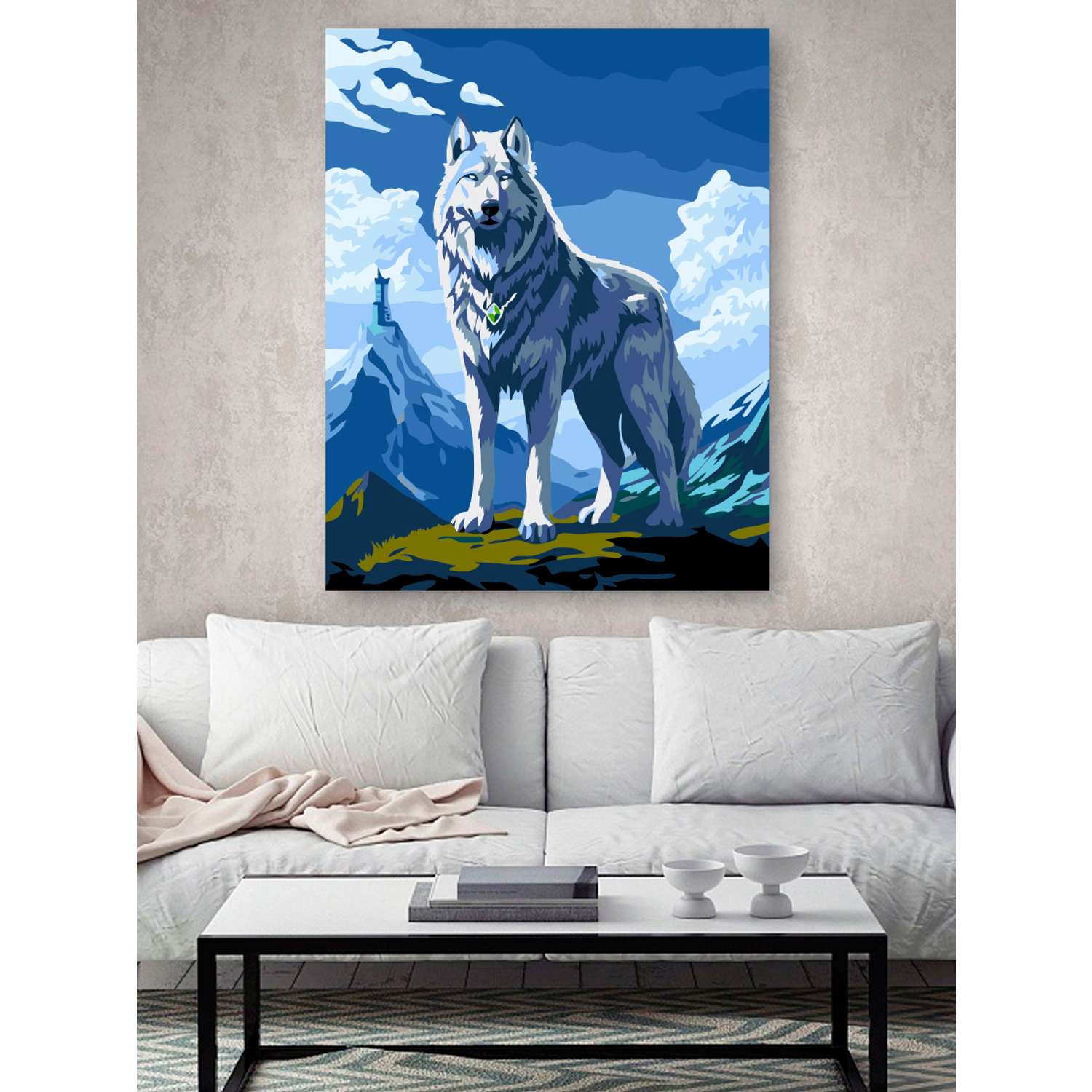 Картина по номерам Hobby Paint холст на подрамнике 40х50 см Волк - фото 3