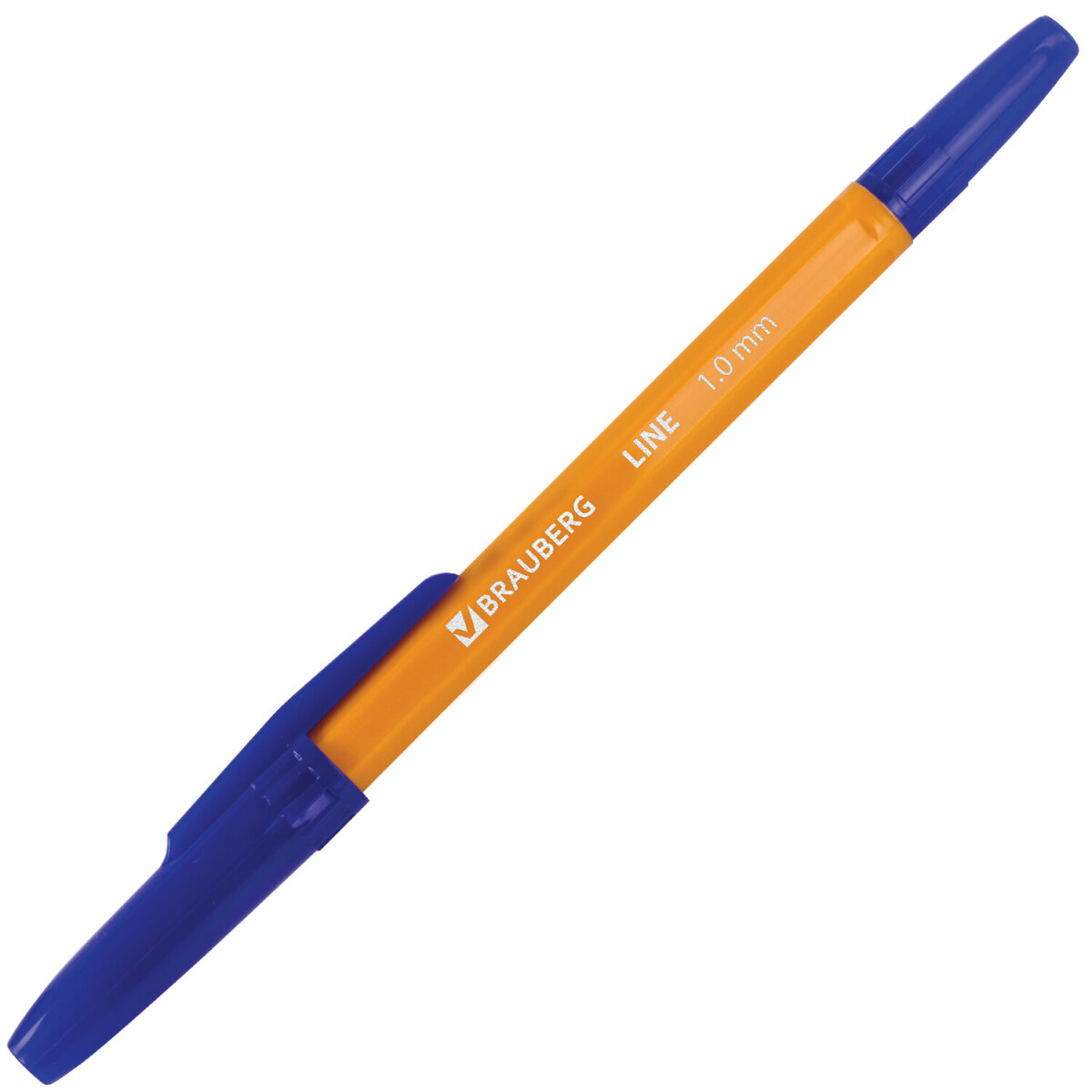 Ручки шариковые Brauberg Orange Line синие набор 50 штук - фото 8