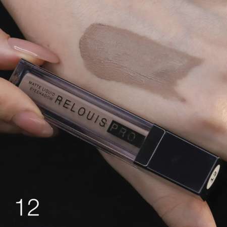 Тени для век RELOUIS pro matte liquid eyeshadow жидкие матовые тон 12 4.5г