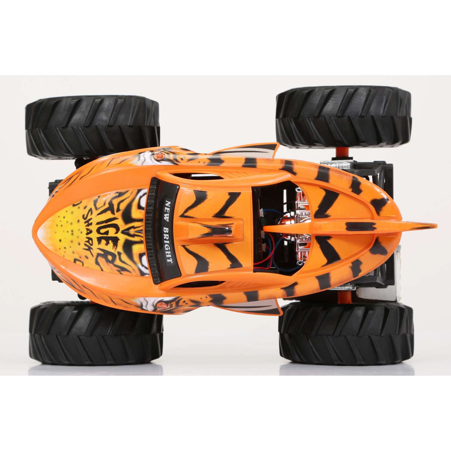 Машина Hot Wheels РУ 1:14 Tiger Shark Monster Truck Оранжевая 61460U - фото 7