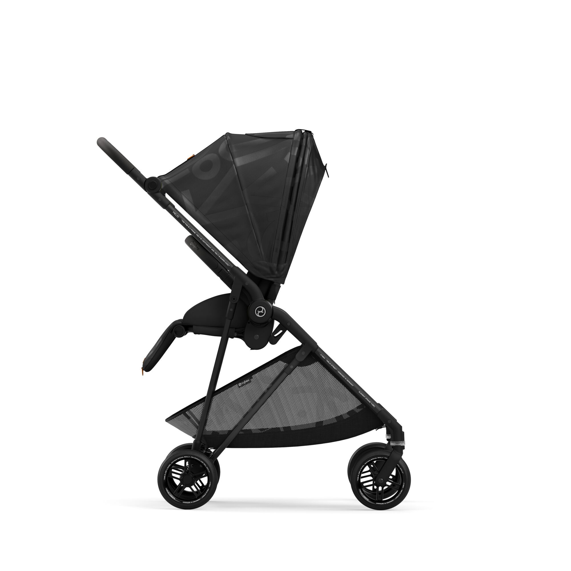 Коляская детская Cybex Melio Street Real Black с дождевиком - фото 5