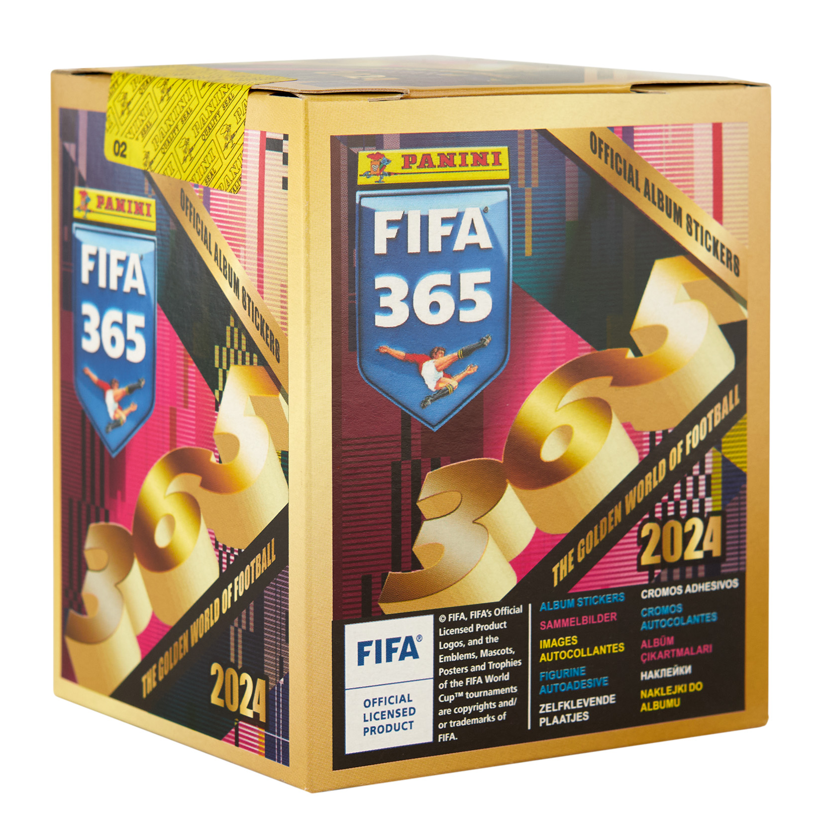 Бокс с наклейками Panini FIFA 365 2024 50 пакетиков в наборе купить по цене  4499 ₽ в интернет-магазине Детский мир