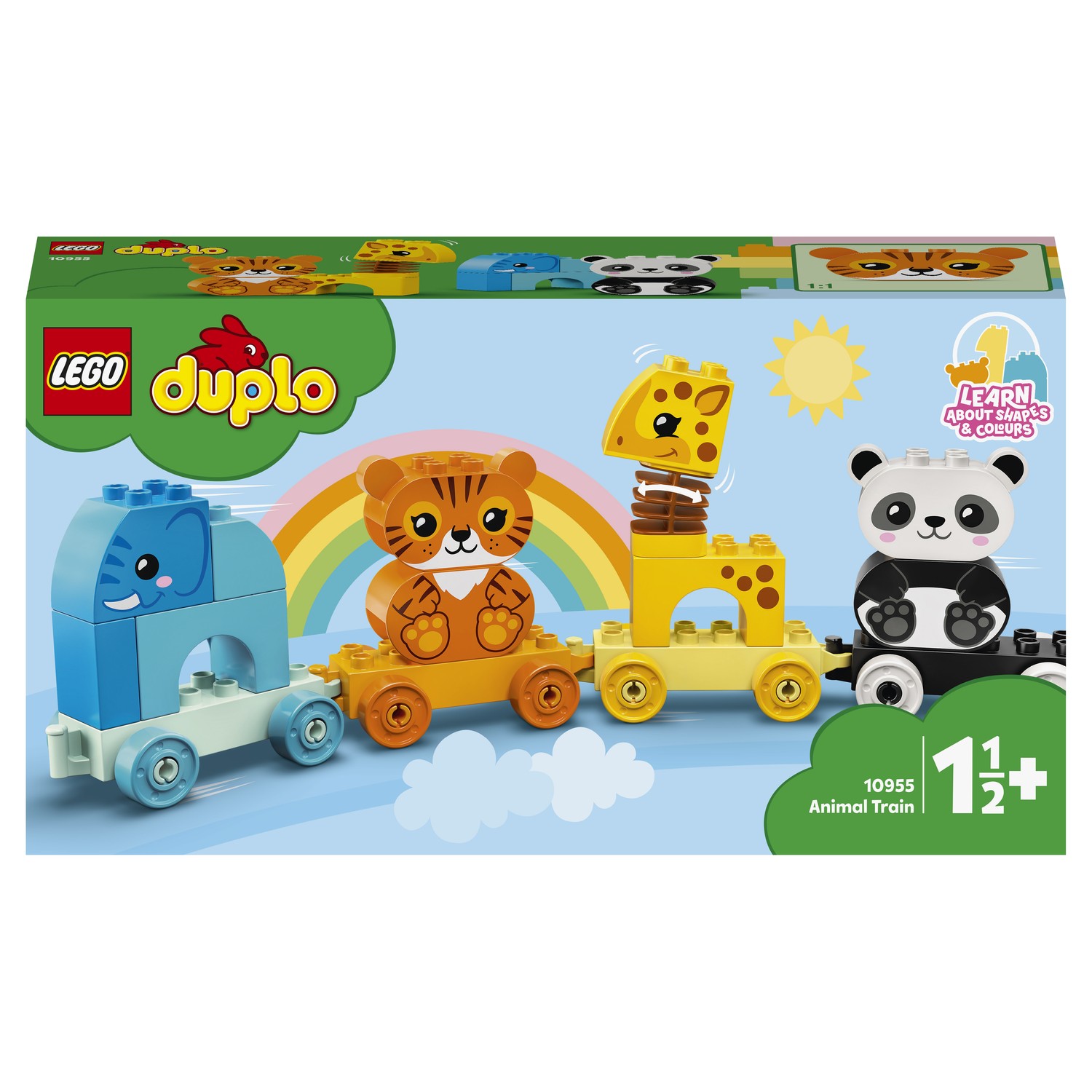 Конструктор LEGO DUPLO My First Поезд для животных 10955 купить по цене  1399 ₽ в интернет-магазине Детский мир