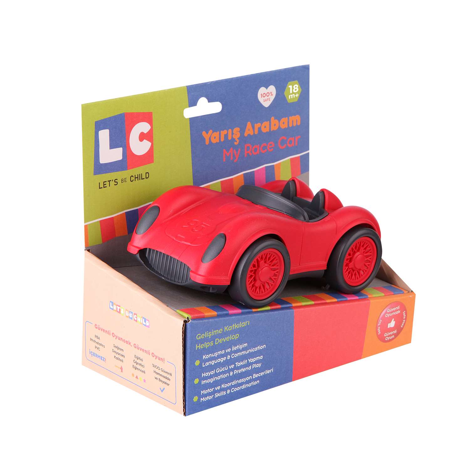 Гоночный автомобиль Let s Be Child Машинка цвет красный LC-30782-KR - фото 2