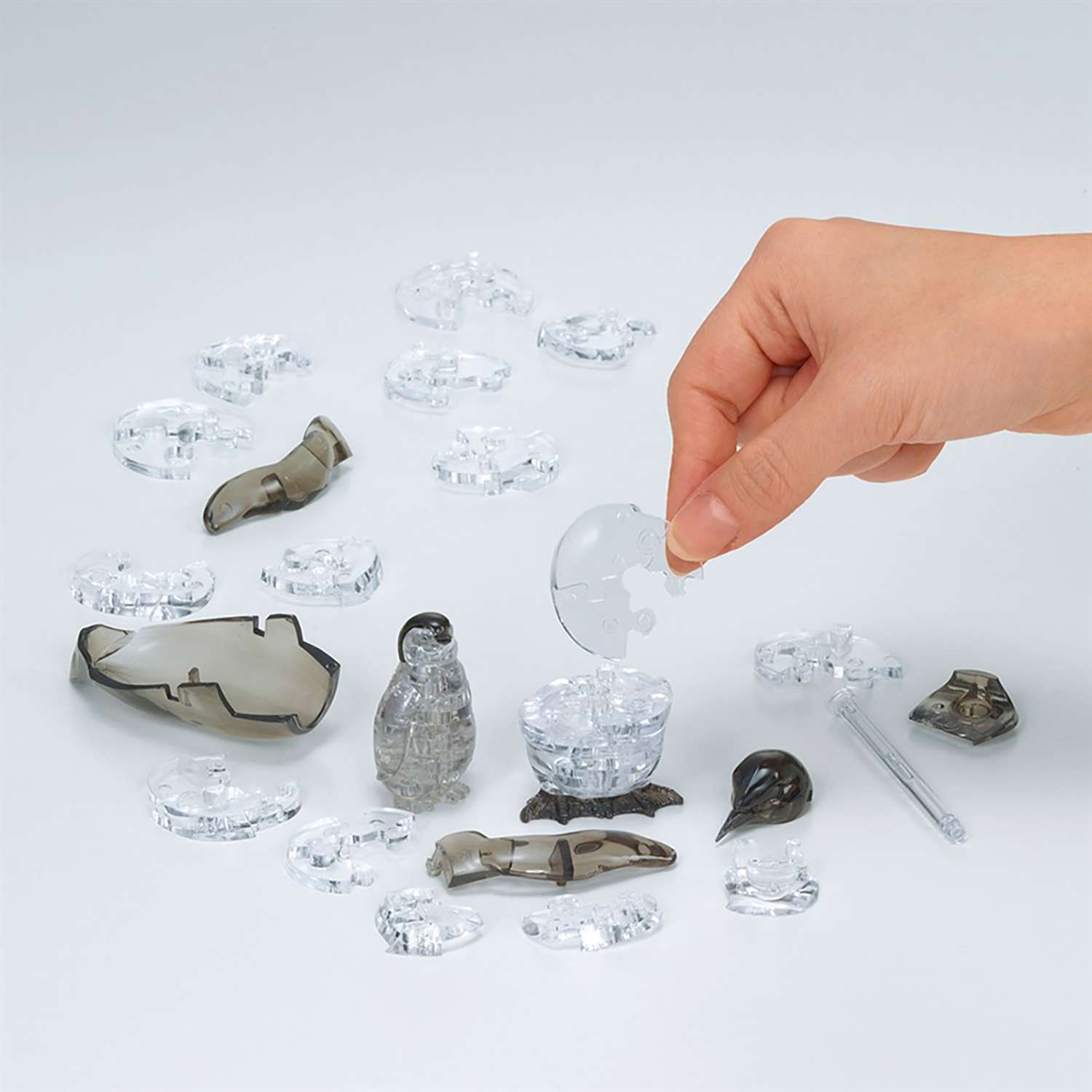 3D-пазл Crystal Puzzle IQ игра для детей кристальные Пингвины 43 детали - фото 5