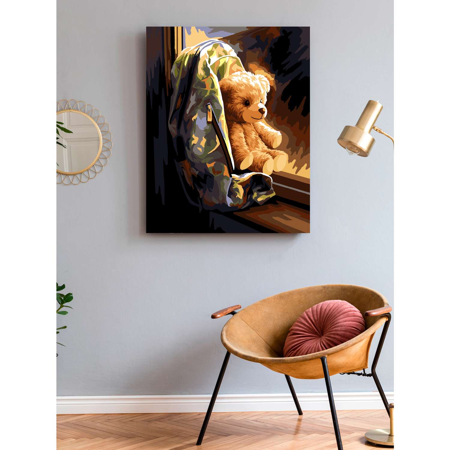 Картина по номерам Art on Canvas холст на деревянном подрамнике 40х50 см Лучший друг - фото 3