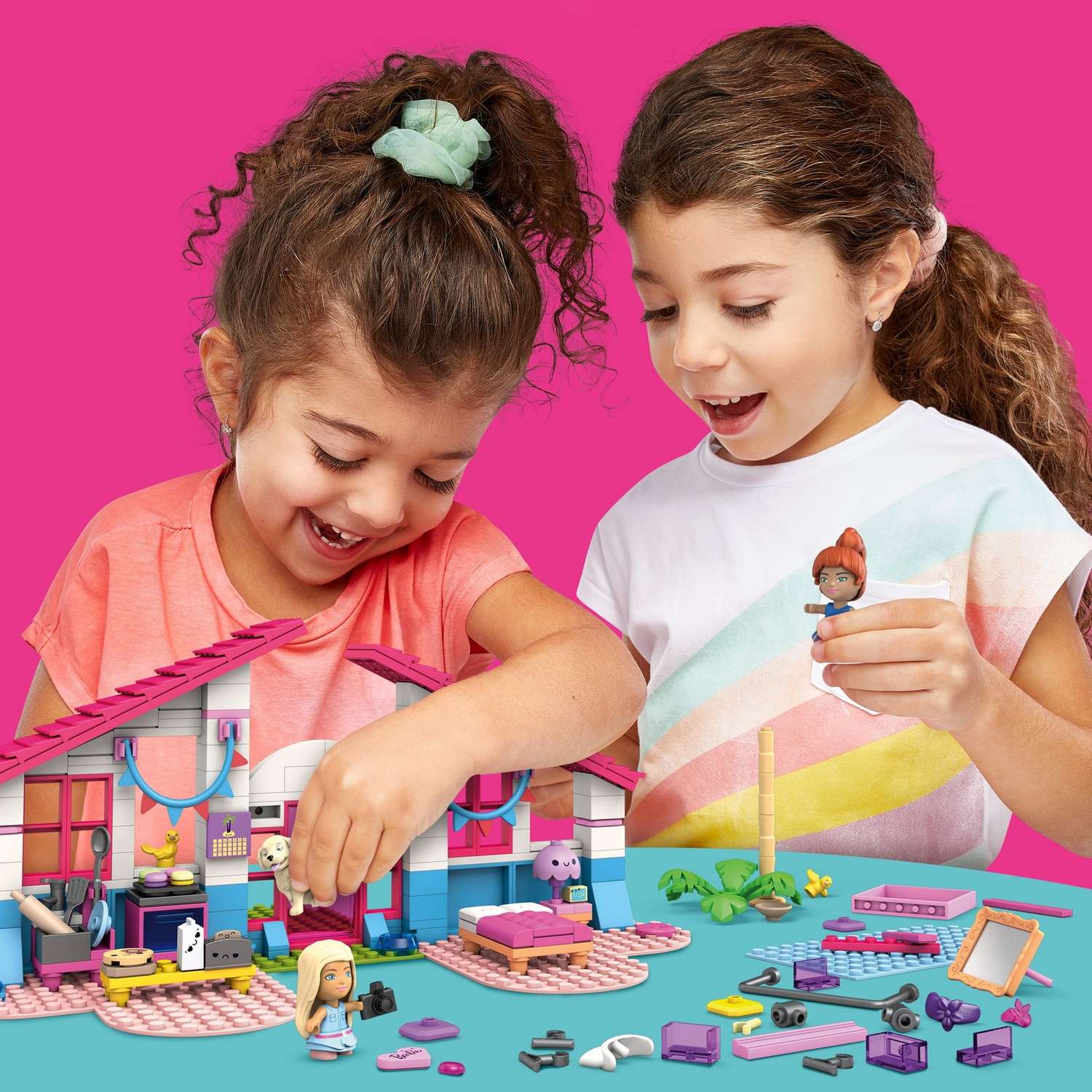 Конструктор Mega Construx Barbie Домик мечты блочный - фото 5